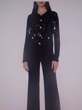 MILLY SEQUIN CARDIGAN JACKET